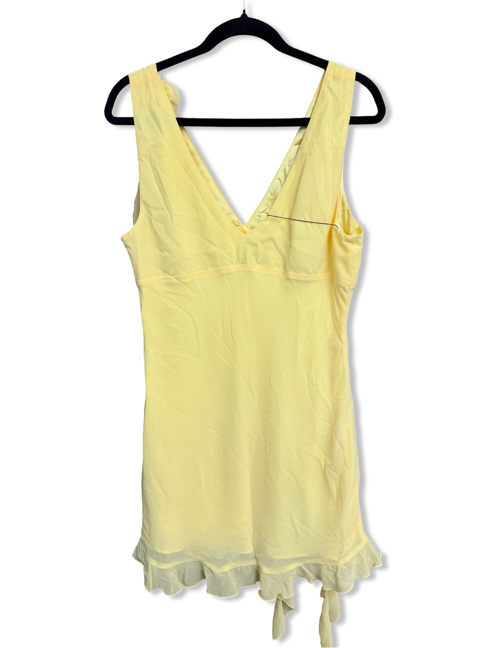 More To Come Myla Mini Dress Baby Yellow Ruffle-Trim Dress Revolve XL - Picture 7 of 10